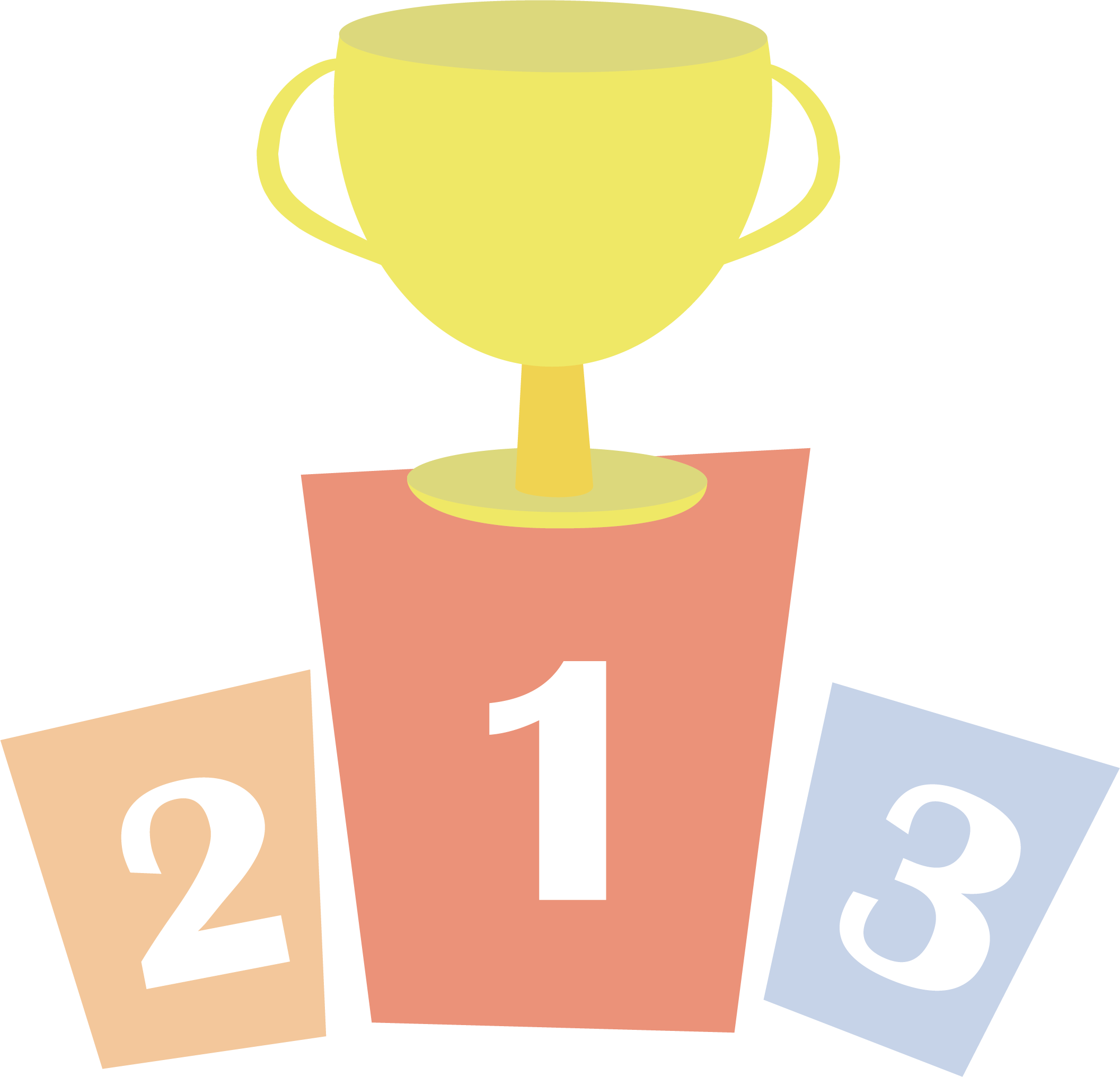 Drawing Cartoon - Vector Trophy - Trofeo Dibujo (2113x2033)