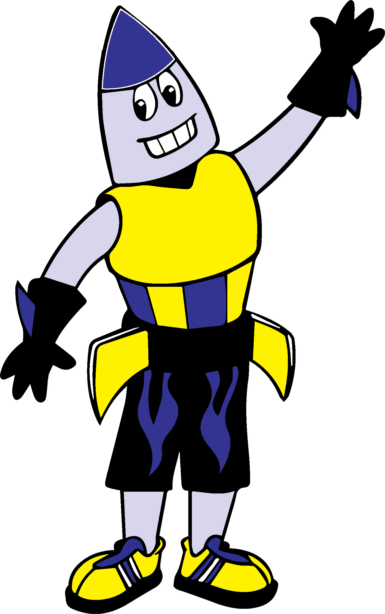 A Cartoon Rocket Man - Rocket Man (1509x2409)