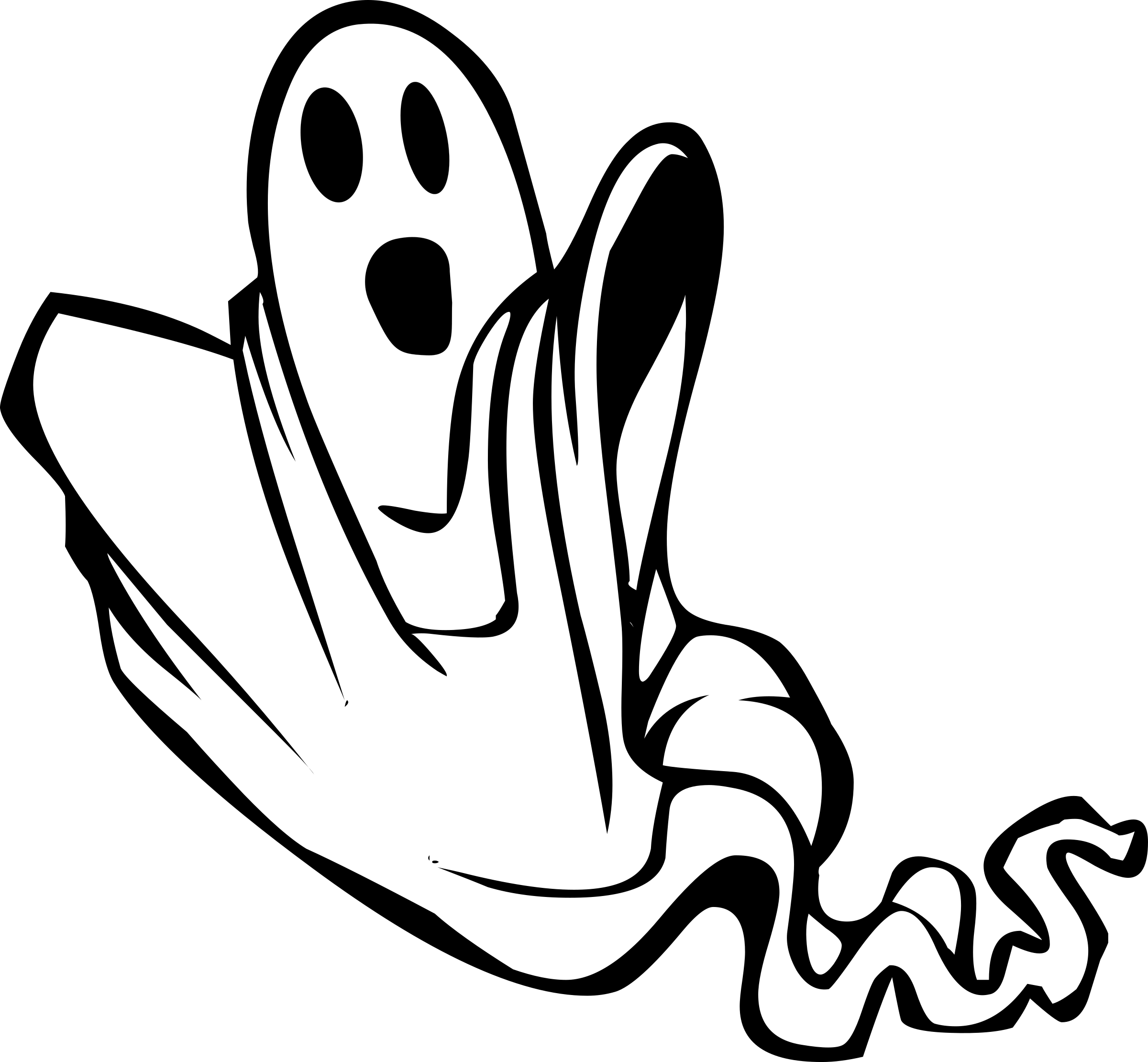 Ghost - Plain - Ghost Clip Art (2400x2220)