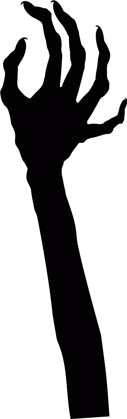 Ghost Devil Claw - Ghost Hand Png (549x1455)