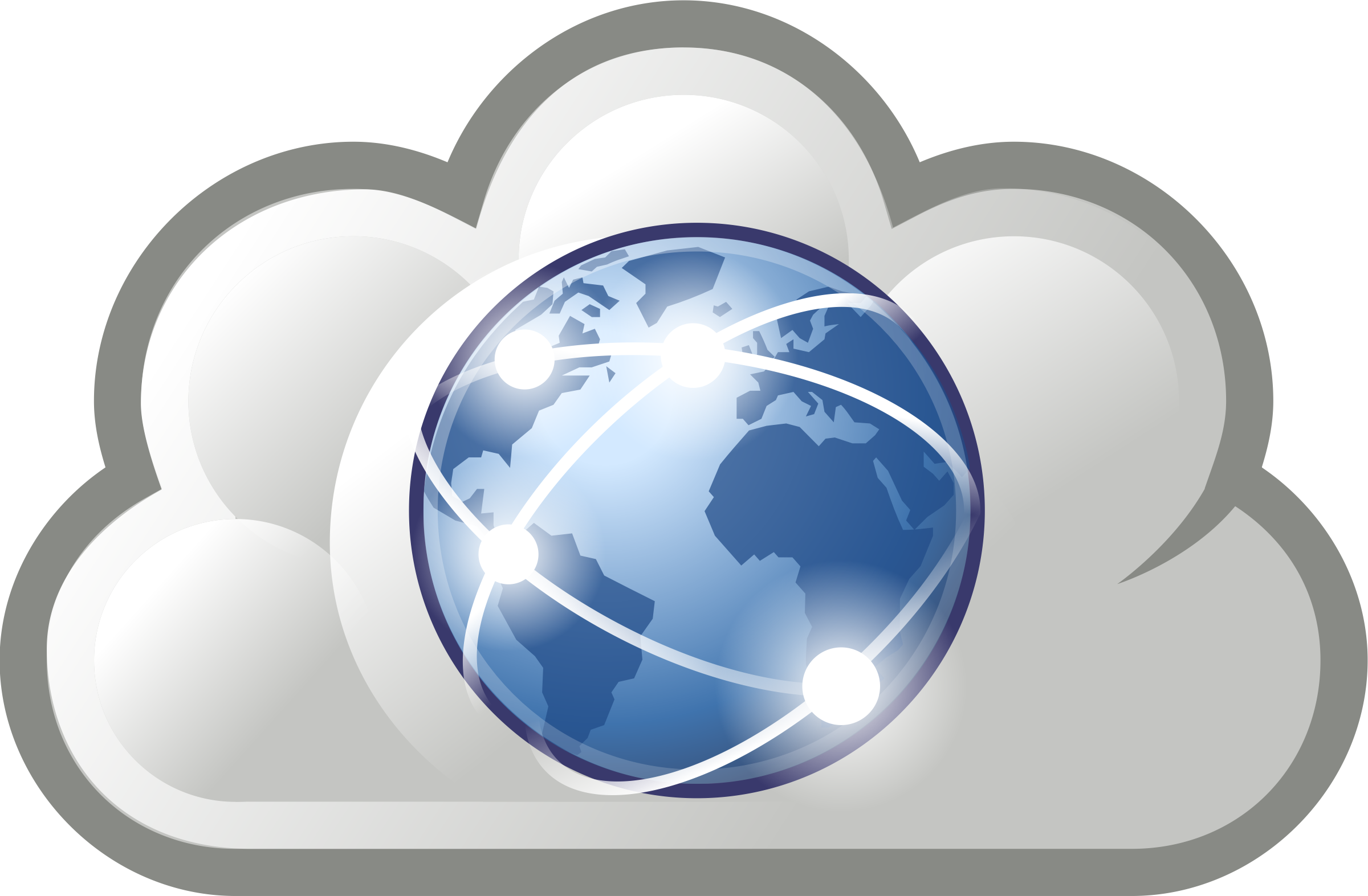 Cloud Computing - Internet - World Wide Web Cloud (2400x1573)