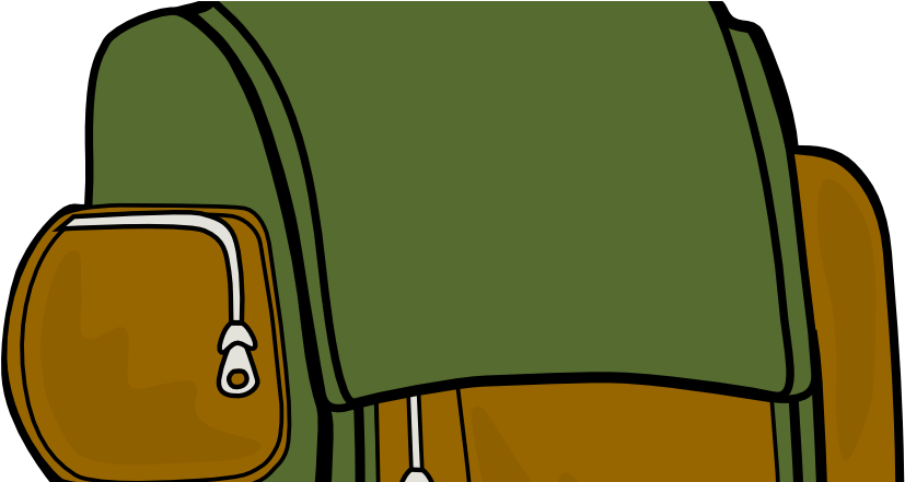 Backpack Clip Art (837x440)