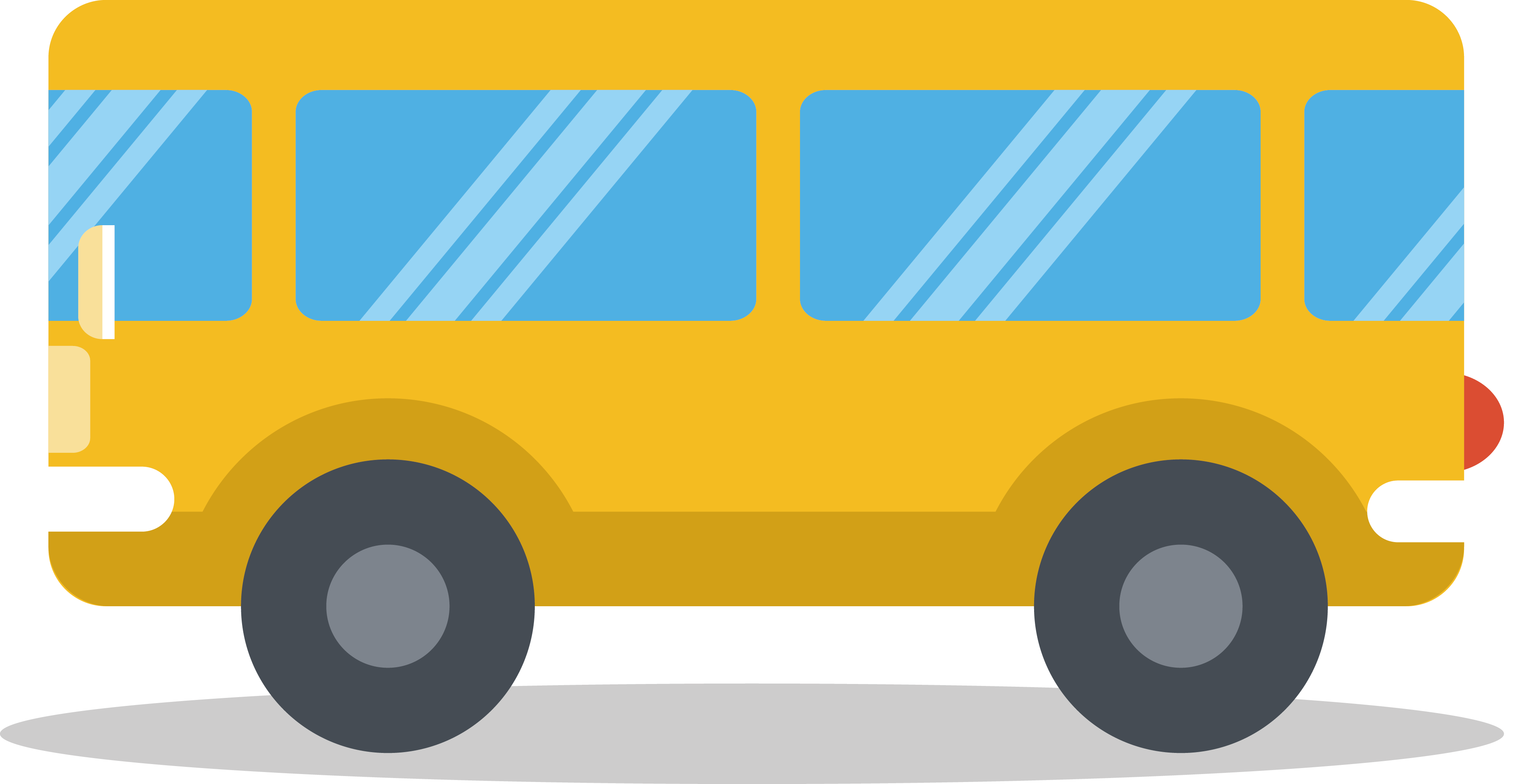 Vector Plane Bus - Bus Vector Png (3844x1967)