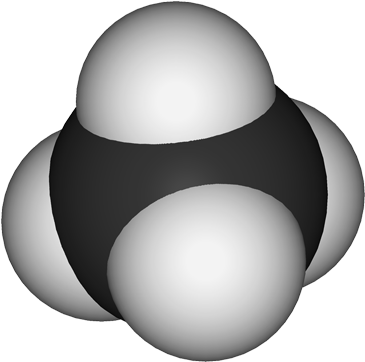 More - Methane Space Filling Model (400x397)
