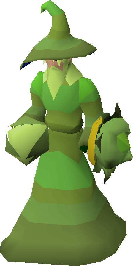 Brassican Mage - Osrs Cabbage Shield (448x898)