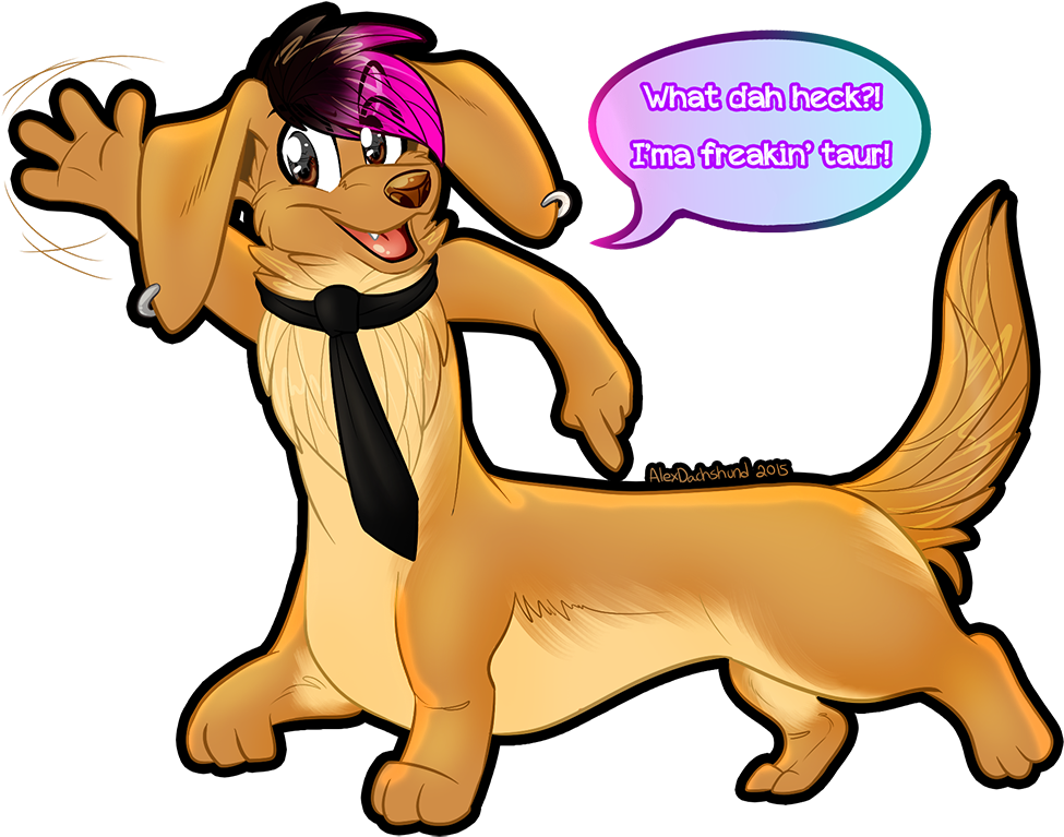 Dachshund Taur - Cartoon (1000x800)
