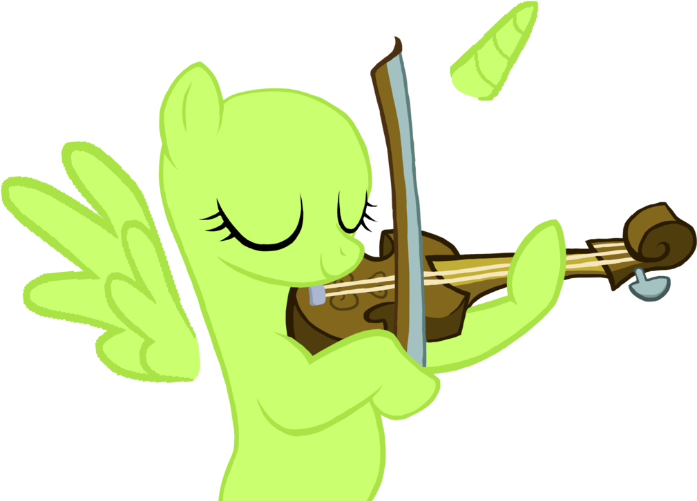 Violin Player By Prismnote - Cartoon (1013x788)