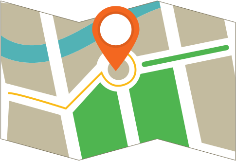 Gps Map Design - Map (550x475)