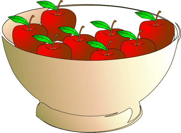 Eight Apples Clipart (600x443)