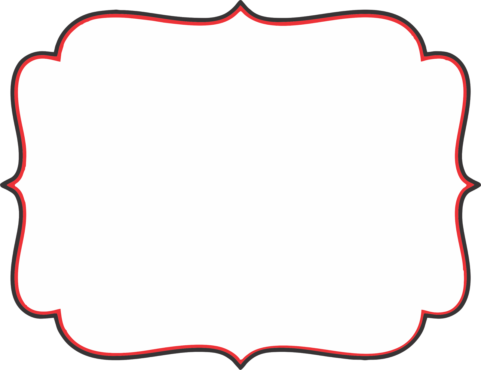 Frames, Tags - Brindes - Freebie - Frames Para Convites (1600x1230)