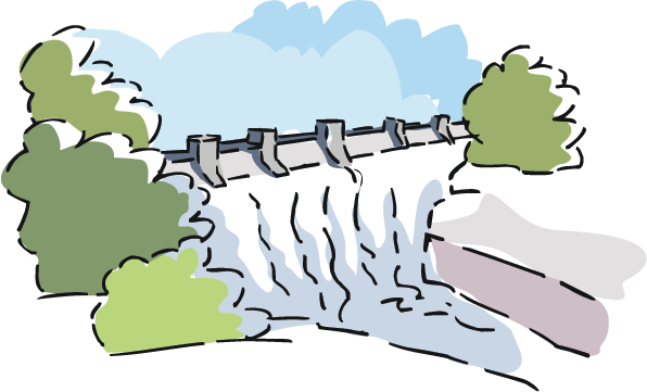 Dam - Dam Clipart (596x361)