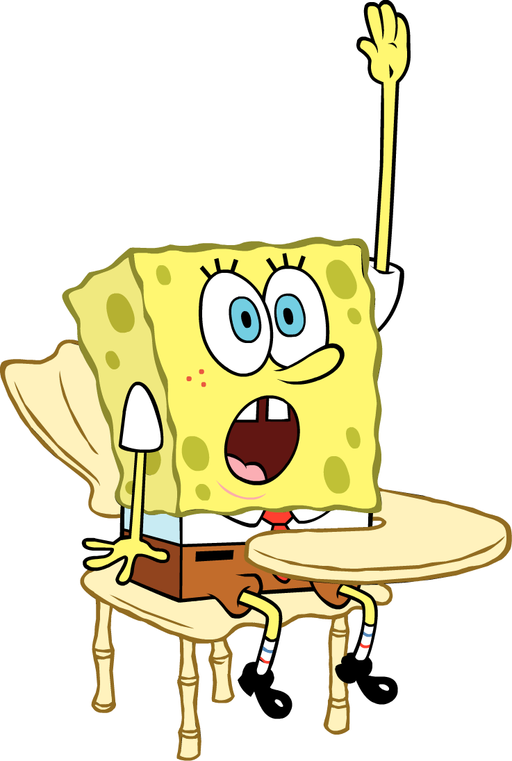 School - Sponge Bob In School (737x1096)