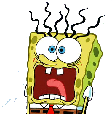 Spongebob Screaming Vector By Mrdankengine - Spongebob Scared Hash Slinging Slasher (512x384)