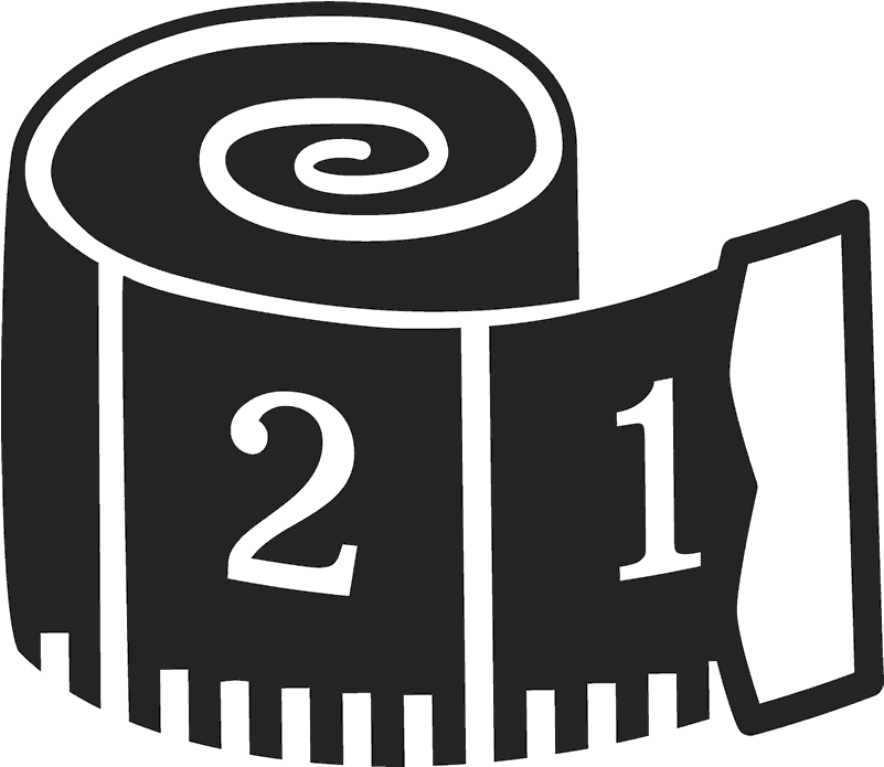 Tape Measure Rubber Stamp - Vector Graphics (800x800)