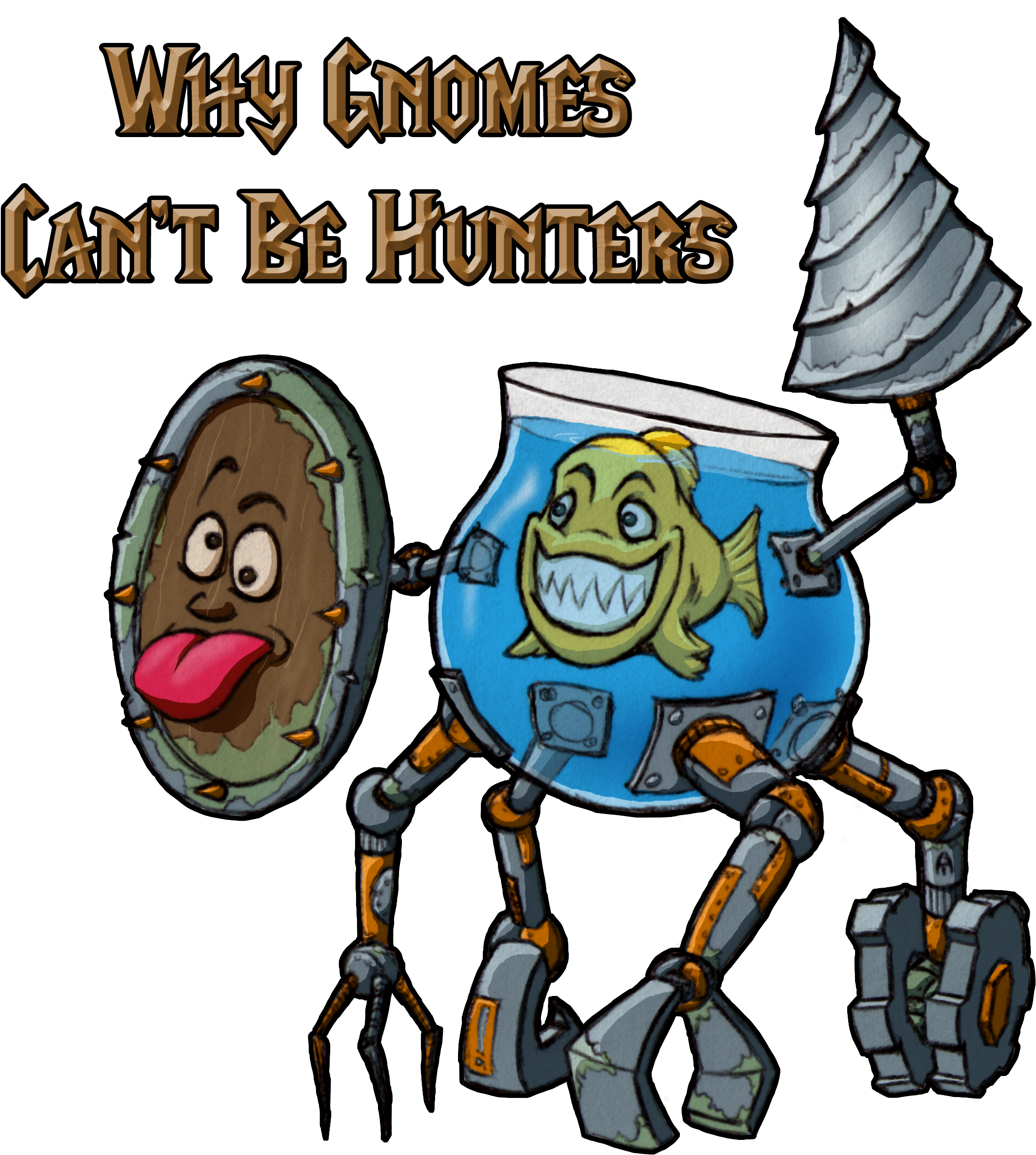 Why - Gnomes Can't Be Hunters Trucker Hat, White And Black, (3000x3000)