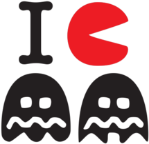 I Gobble Ghosts - Pac-man (674x518)