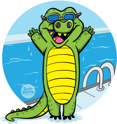 Level 7 Gator - Portable Network Graphics (451x481)