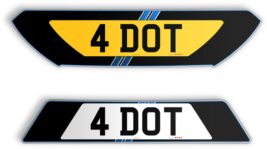 Ford Focus Rs Number Plates Set - Parallel (889x532)