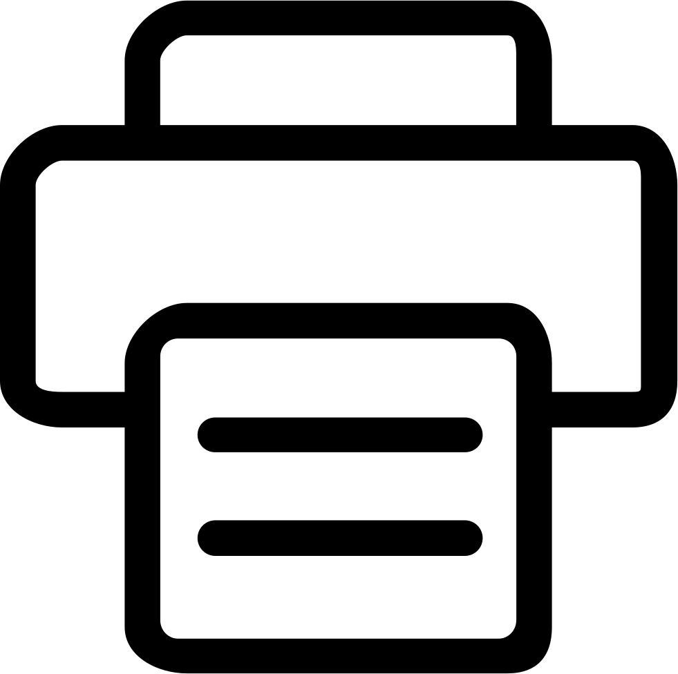Printer Comments - Printer Svg (981x976)