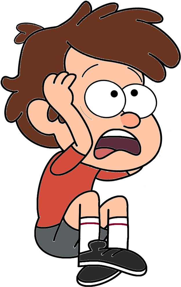 Scared Dipper~colored Version By Rubyg242 - Clip Art (624x1069)