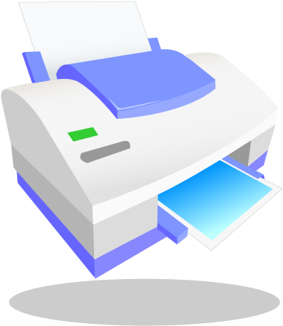 Vector Cartoon Printer - Printer Vector Cartoon (500x500)
