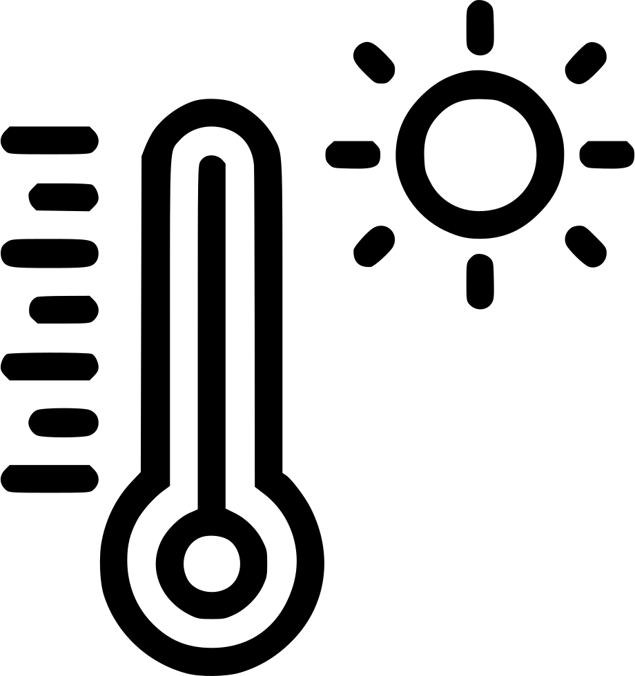 Thermometer Temperature Reading Hot Light Comments - Temperature Icon (920x980)