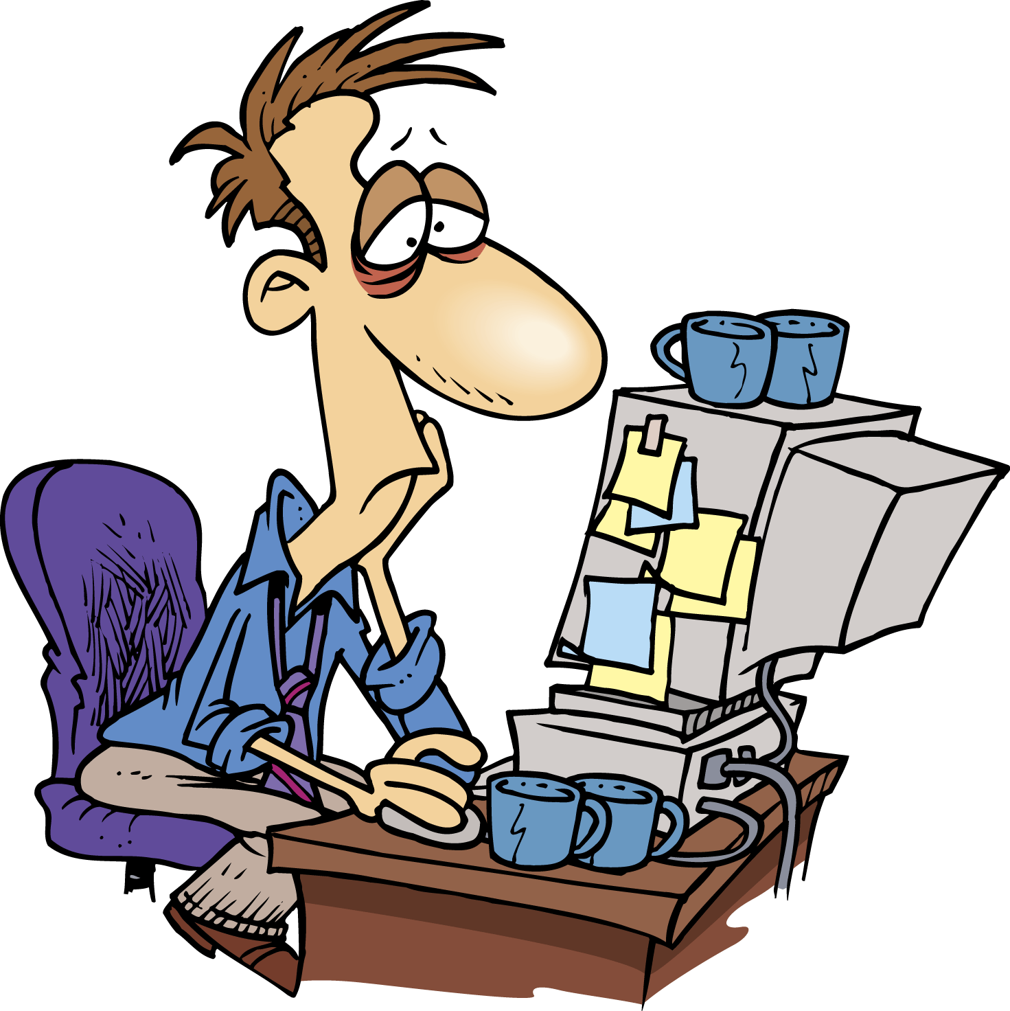 Sitting Less/moving More May Help Https - Tired From Work Clipart (1471x1472)