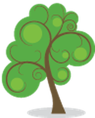 Stylized Trees - 1 - Clipart - Tree (319x399)