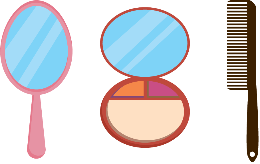Mirror And Comb Vector - Mirror And Comb Vector (911x575)