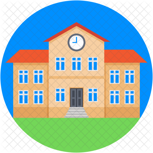School Icon - School (512x512)