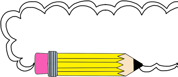 Pencil Frame Clipart (617x324)