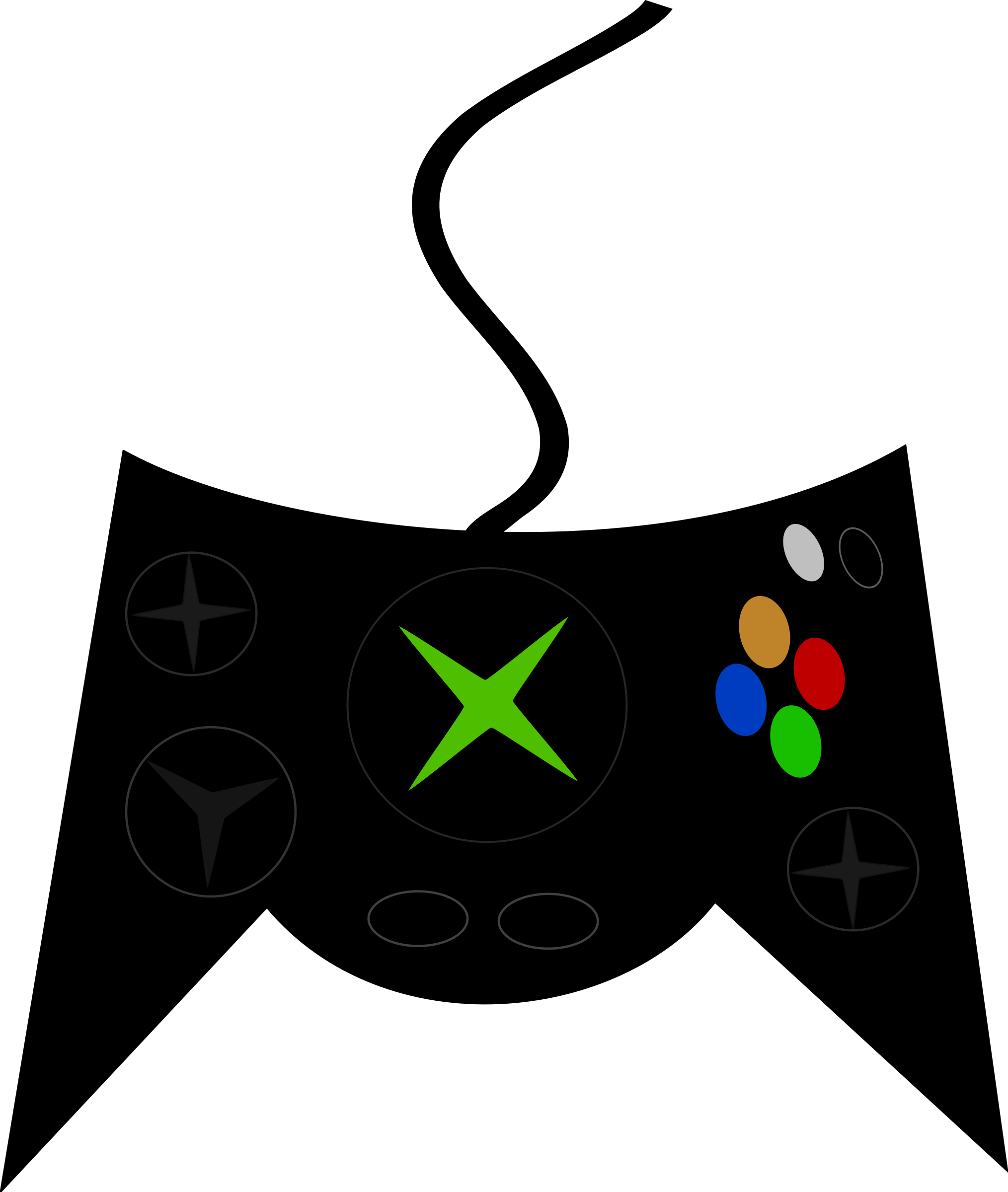 Big Image - Video Game Controller Clip Art (2029x2400)