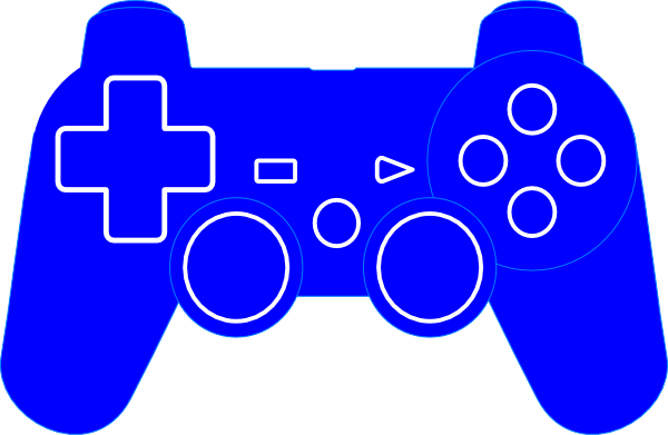 Blue Ps4 Controller Outline (600x391)