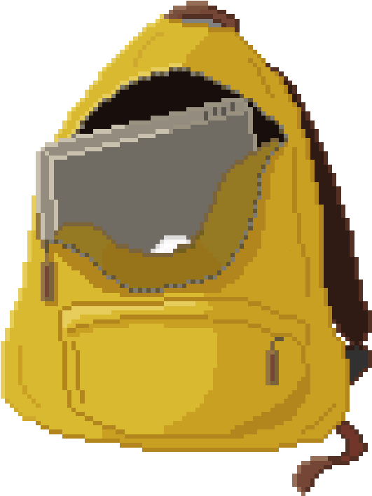 Backpack By Sbarrio - Backpack Pixel Art (688x721)