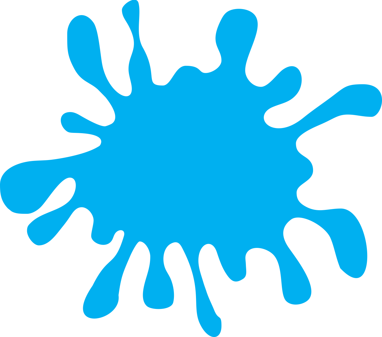 Paint Splatter Clip Art (1263x1116)