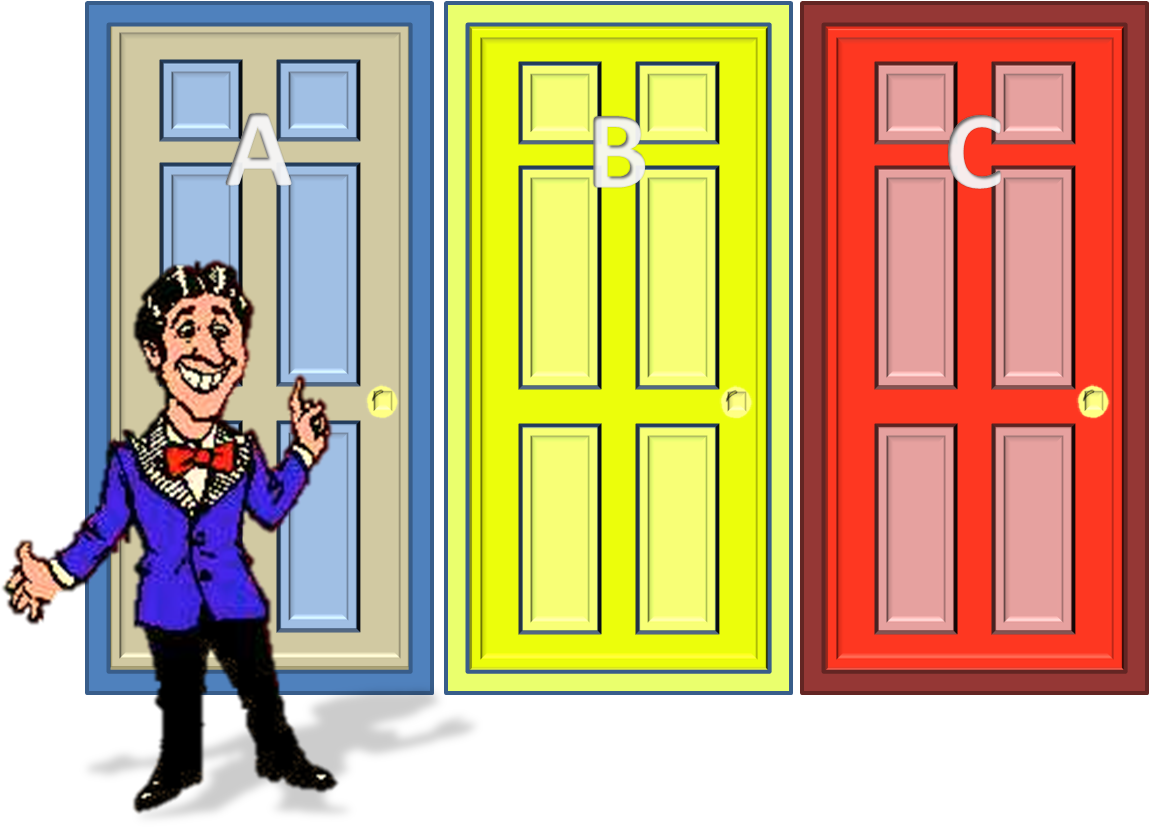 Mhp All Closed - Monty Hall Problem Game (1166x831)