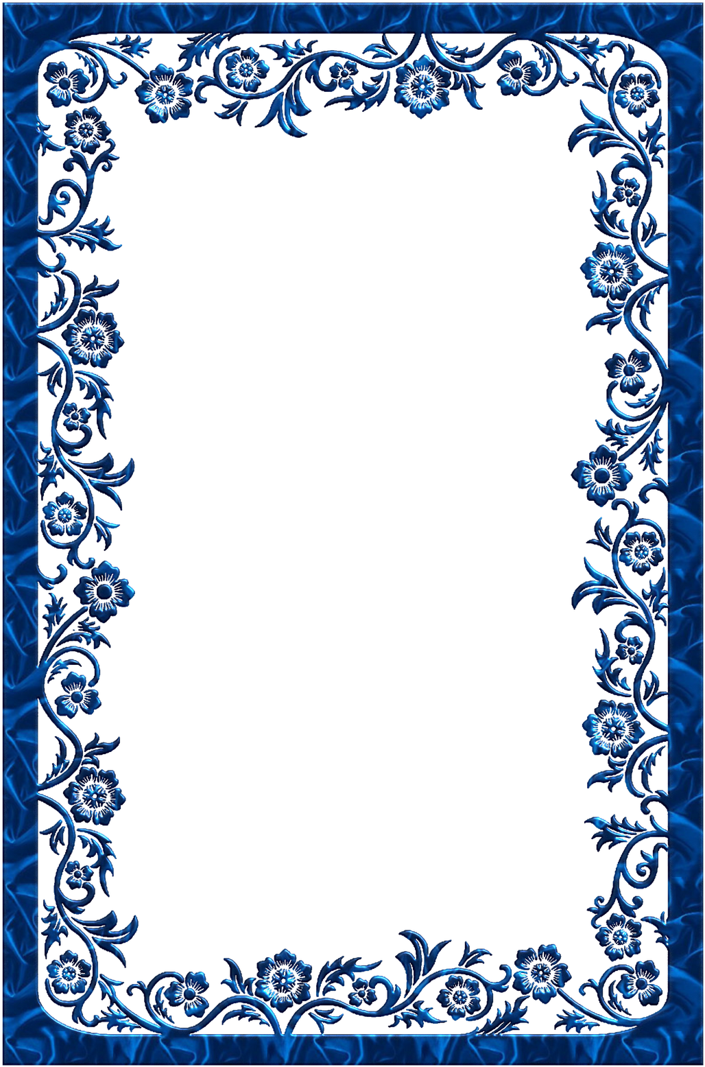 Printable Frames - Dark Pink Borders (1067x1600)