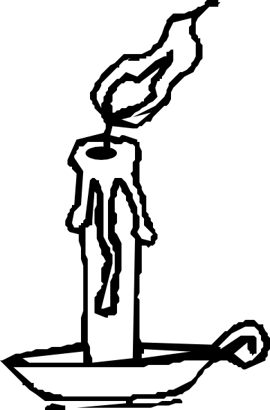 Candle Clip Art (390x592)