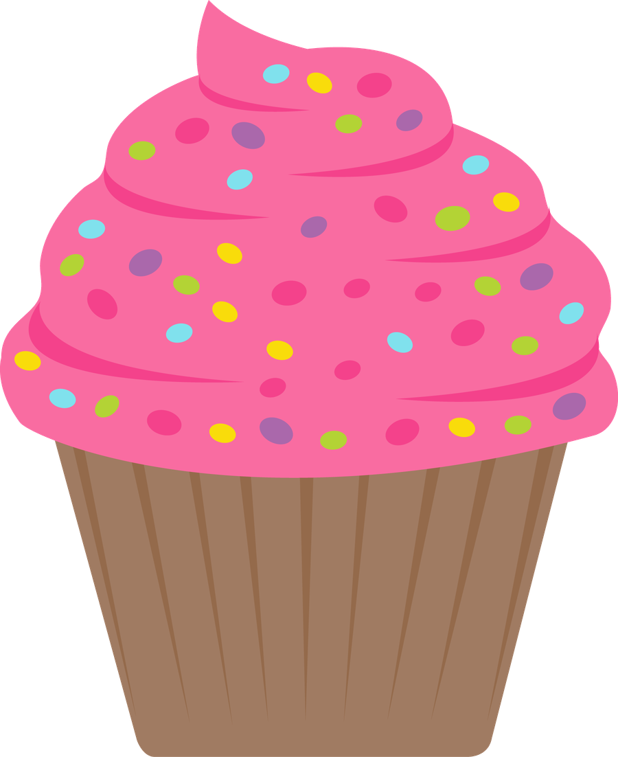 Candyland Cupcake Clipart (900x1102)