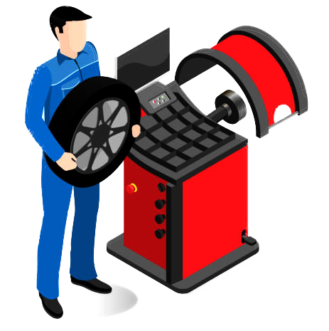 Wheel Balancing - Wheel Balancing Clip Art (463x465)