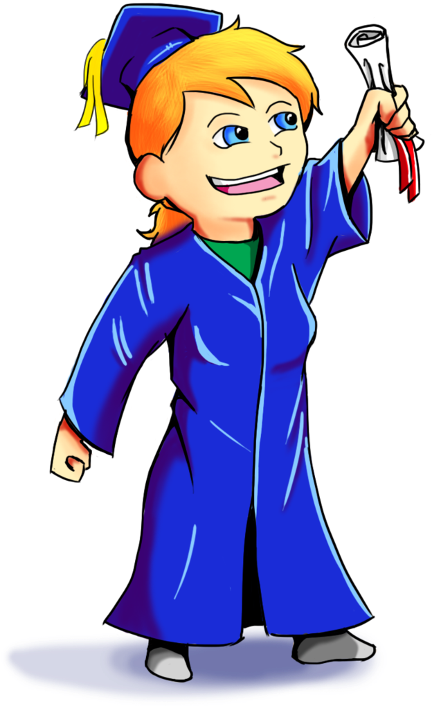 Graduation Chibi By Zee63 - Drawing (718x1112)