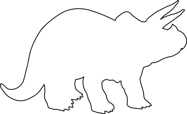 Dinosaur Silhouette White (600x366)