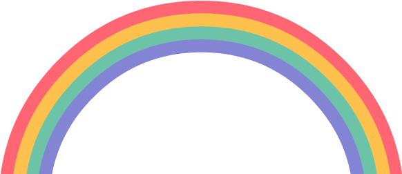 Rainbow - Circle (588x251)