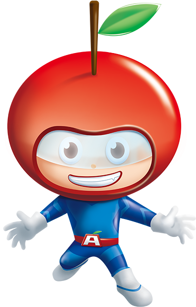 Apple Boy Front - Cartoon (480x640)