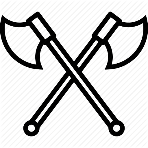 Drawn Axe Combat Axe - Axe Line Art (512x512)