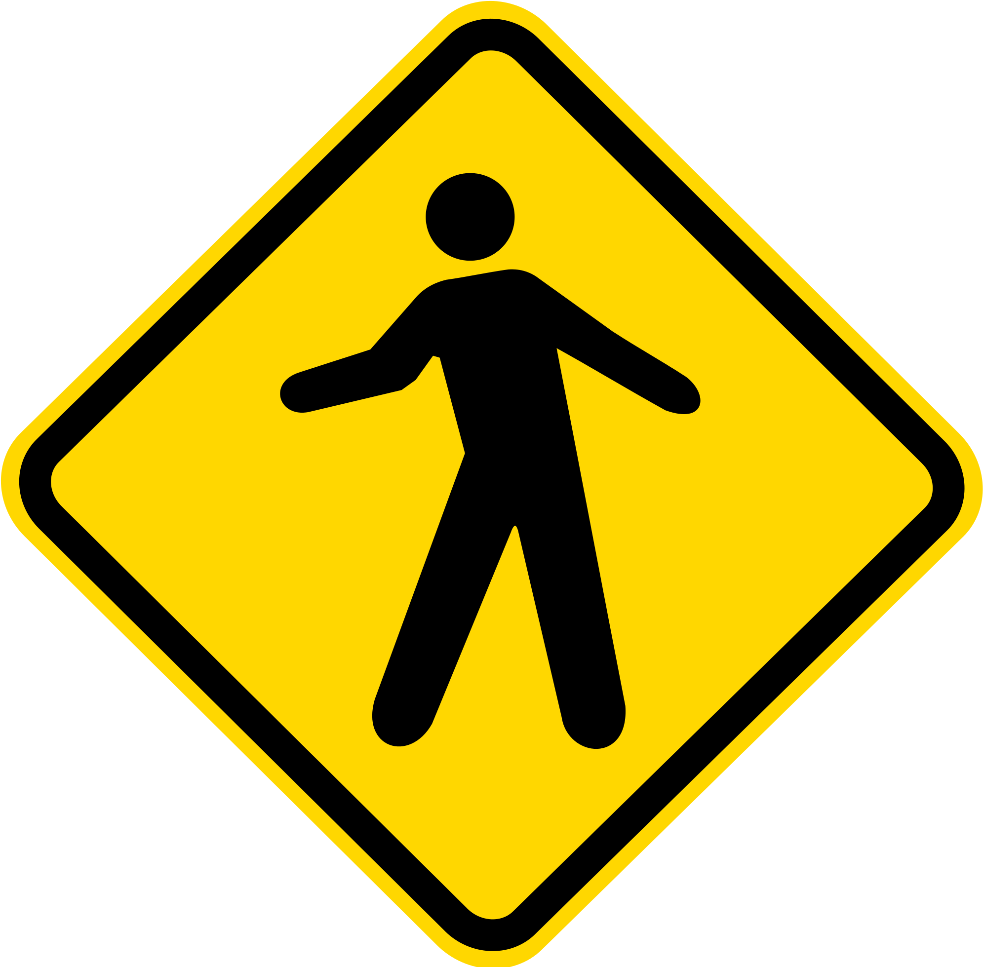 Open - Winding Road Ahead Sign (2000x1961)