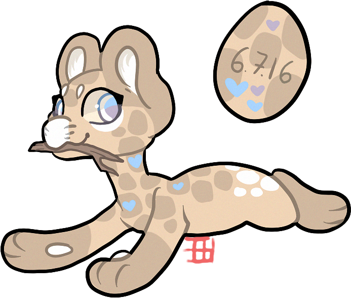 Cynthia Giraffe Evoloon By Griffsnuff - Cartoon (738x624)