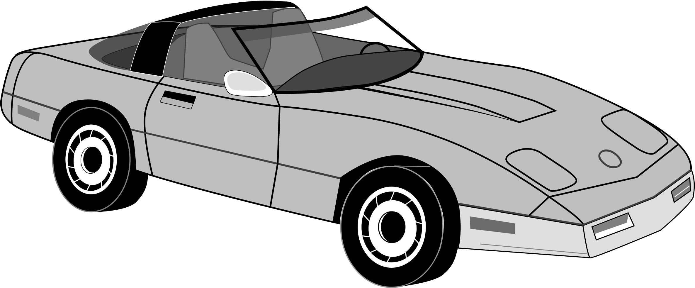 Big Image - Chevrolet Corvette Convertible (2371x982)