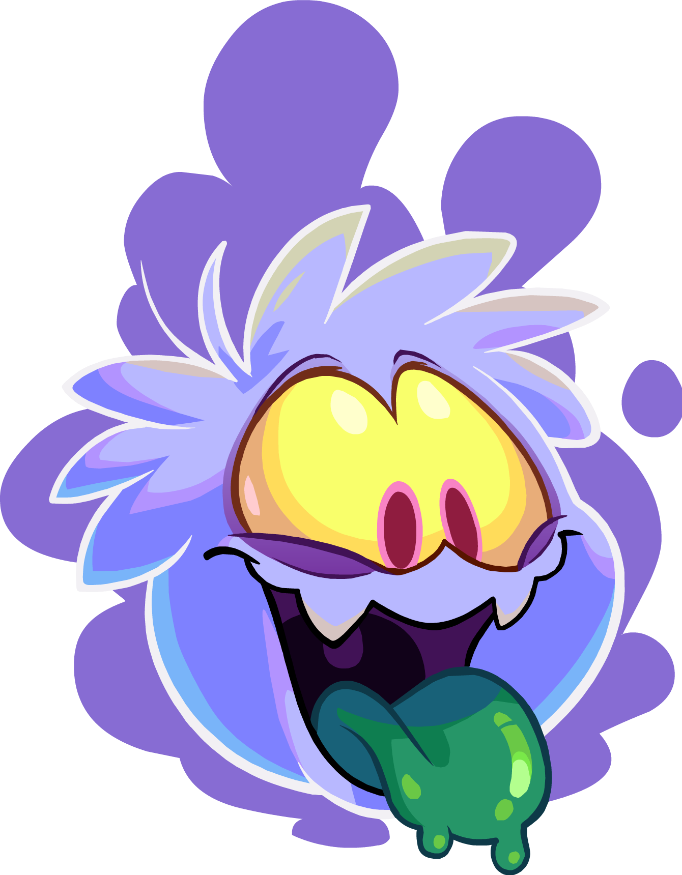 Ghost Puffle - Ghost Puffles (1340x1720)