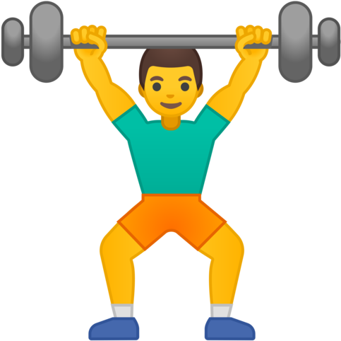 Google - Emoji Levantando Peso (512x512)